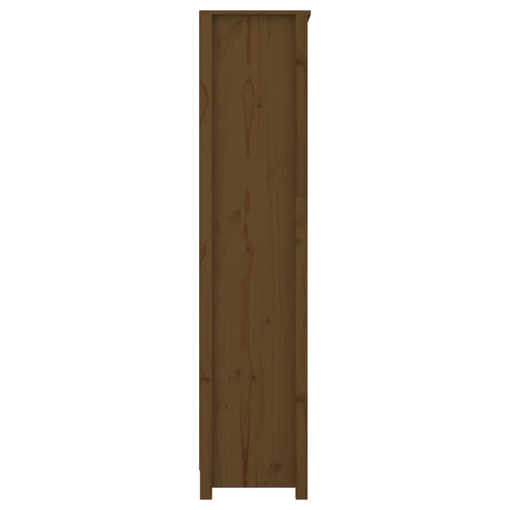 Book Cabinet Honey Brown 80x35x154 cm Solid Wood Pine